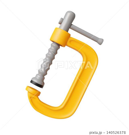 Yellow Cclamp for construction projects Yellow Cclamp for construction projects 140526378
