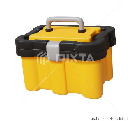 Yellow and Black Tool Storage Box 140526393