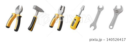 Set of Hand Tools for Construction and Repair Set of Hand Tools for Construction and Repair 140526417