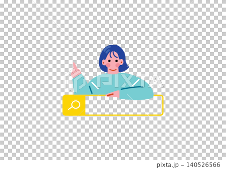 一幅女性在網路上搜尋的插圖 一幅女性在網路上搜尋的插圖 140526566