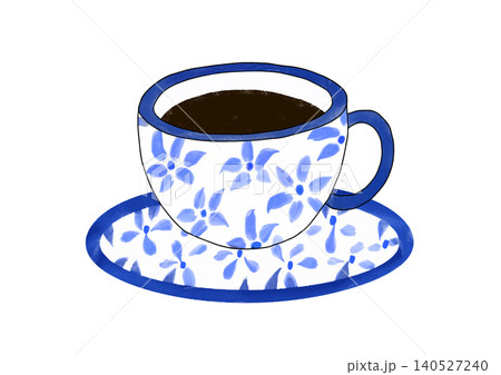 カップに入ったコーヒーのイラスト カップに入ったコーヒーのイラスト 140527240