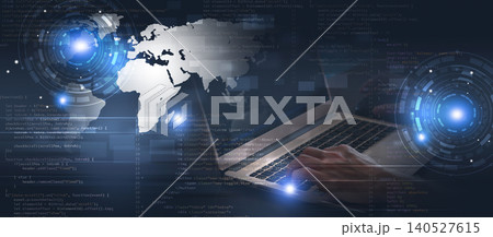 front-end css js html writing code. mixed media banner front-end css js html writing code. mixed media banner 140527615