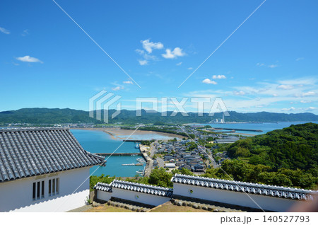 富岡城と街並み(苓北町) 富岡城と街並み(苓北町) 140527793