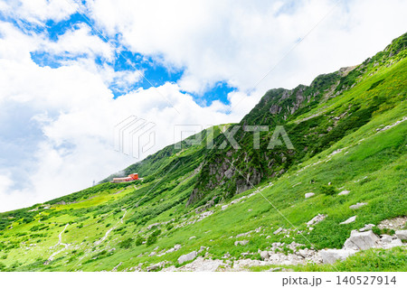 千畳敷カールの絶景 登山道から見下ろす眺望 千畳敷カールの絶景 登山道から見下ろす眺望 140527914