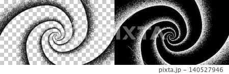 A monochrome swirling background illustration (vector) created using pointillist gradients. A monochrome swirling background illustration (vector) created using pointillist gradients. 140527946