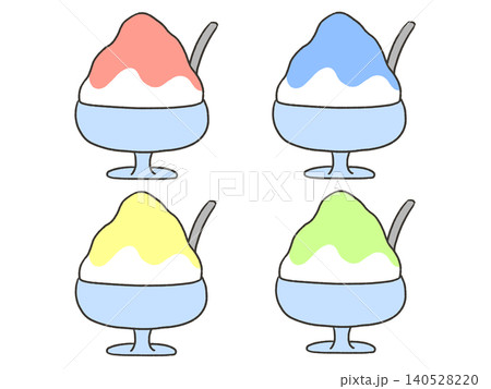 4種類のかき氷セット 4種類のかき氷セット 140528220