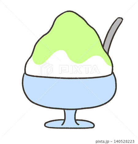 メロン味のかき氷 メロン味のかき氷 140528223