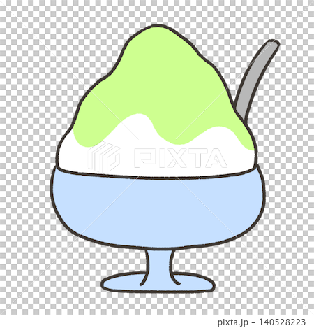 メロン味のかき氷 メロン味のかき氷 140528223