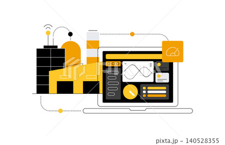 Monitoring app for modern factory. Automation of processes and industrial software Monitoring app for modern factory. Automation of processes and industrial software 140528355