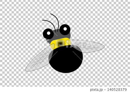 Illustration of a black bumblebee Illustration of a black bumblebee 140528379