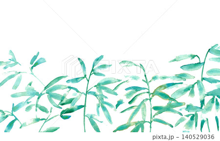 水彩風の竹背景イラスト|涼しげな和風夏デザイン 水彩風の竹背景イラスト|涼しげな和風夏デザイン 140529036