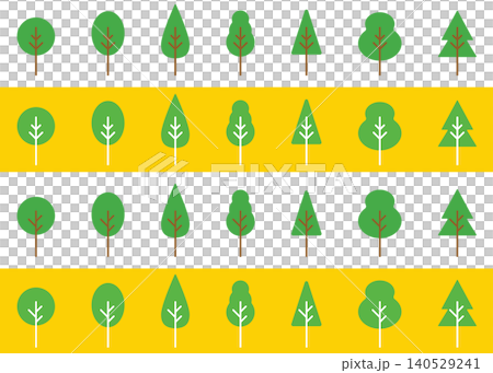 Simple tree illustration set Simple tree illustration set 140529241
