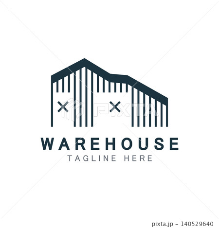 Warehouse modern storage logo business industry illustration design Warehouse modern storage logo business industry illustration design 140529640