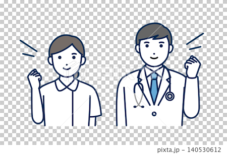 Doctors and nurses doing guts pose Doctors and nurses doing guts pose 140530612