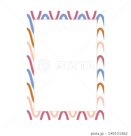 Decorative pastel arch pattern frame vector illustration for invitations, social media, and creative template Decorative pastel arch pattern frame vector illustration for invitations, social media, and creative template 140531882