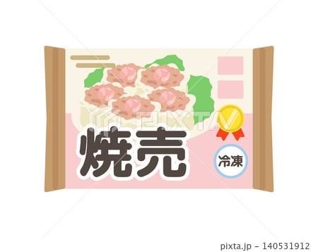 冷凍えび焼売　イラスト 140531912