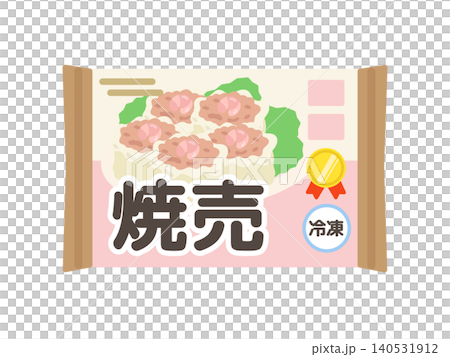 冷凍えび焼売　イラスト 140531912