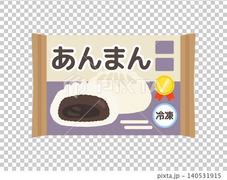 冷凍あんまん　イラスト 140531915