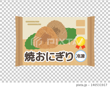冷凍烤飯糰插圖 冷凍烤飯糰插圖 140531917