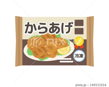 冷凍唐揚げ　イラスト 140531918