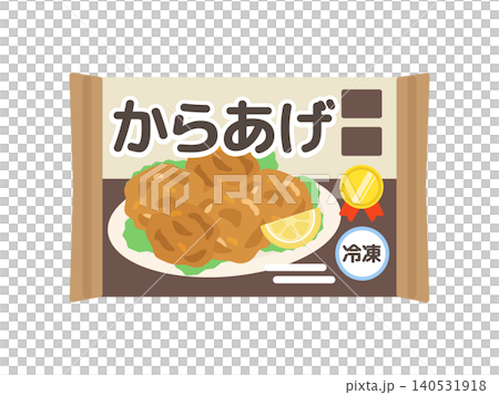 冷凍唐揚げ　イラスト 140531918