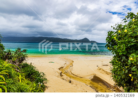 奄美大島 崎原ビーチの風景 奄美大島 崎原ビーチの風景 140532169