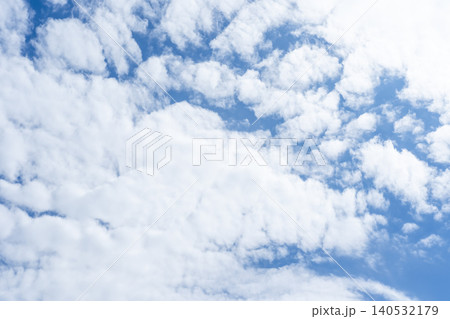 Blue sky with white blocks 140532179