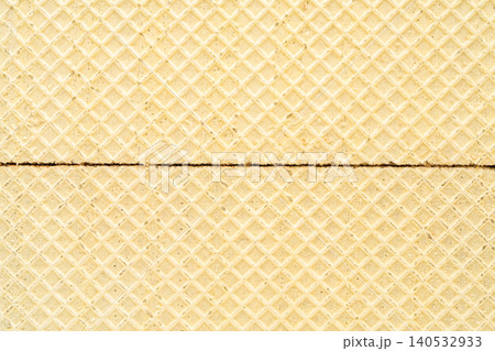 food background of waffle texture close-up 140532933
