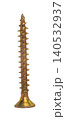 Construction screw close-up on a white isolated background 140532937