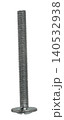 Construction screw close-up on a white isolated background 140532938