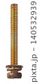 construction bolt close-up on a white isolated background 140532939