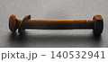 rusty construction bolt on a black background 140532941