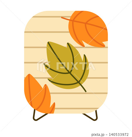 Autumn Paper Lantern Vector Illustration Flat Geometric Foliage Lamp Isolated Autumn Paper Lantern Vector Illustration Flat Geometric Foliage Lamp Isolated 140533972