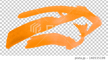orange brush isolated on transparent background orange watercolor orange brush isolated on transparent background orange watercolor 140535199