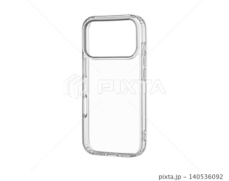 Clear TPU Protective Case for Smartphone Isolated on White 140536092