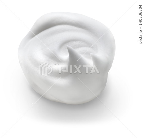 Shaving foam isolated on white background close-up Shaving foam isolated on white background close-up 140536504