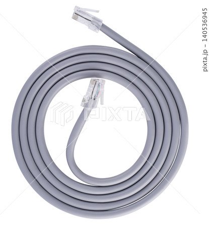 cable for the Internet, insulated, on a white background. cable for the Internet, insulated, on a white background. 140536945