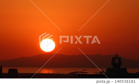 美しい夕日 美しい夕日 140538181
