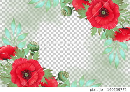 Horizontal frame with poppies and a watercolor splash. Wild Poppy Festival. Hand drawn isolated art. Spring and Labor Day. Template for invitations, printed materials. Symbol of remembrance and peace Horizontal frame with poppies and a watercolor splash. Wild Poppy Festival. Hand drawn isolated art. Spring and Labor Day. Template for invitations, printed materials. Symbol of remembrance and peace 140539773