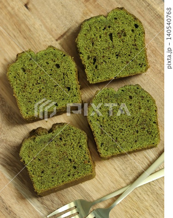 抹茶パウンドケーキの断面 抹茶パウンドケーキの断面 140540768