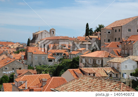 St Ignatius Church and Traditional Stone Houses in Dubrovnik Old Town St Ignatius Church and Traditional Stone Houses in Dubrovnik Old Town 140540872