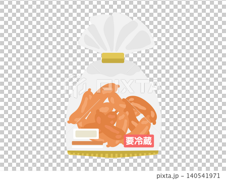 袋に入ったウインナー　イラスト 140541971