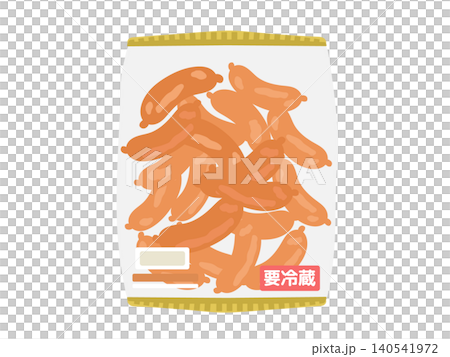 袋に入ったウインナー　イラスト 140541972