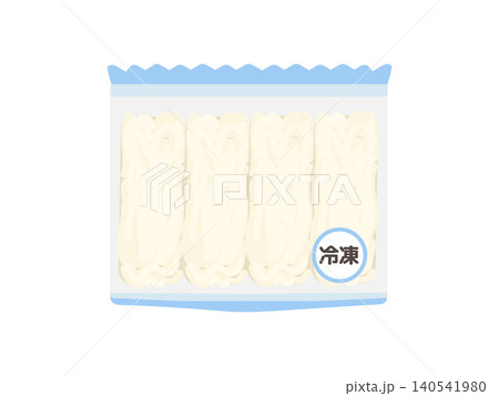冷凍うどん　イラスト 140541980