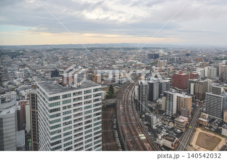 April 29 2026 Sendai skyline with railway tracks and buildings April 29 2026 Sendai skyline with railway tracks and buildings 140542032
