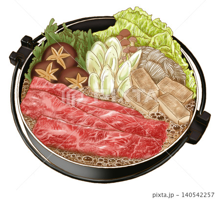 すき焼き すき焼き 140542257