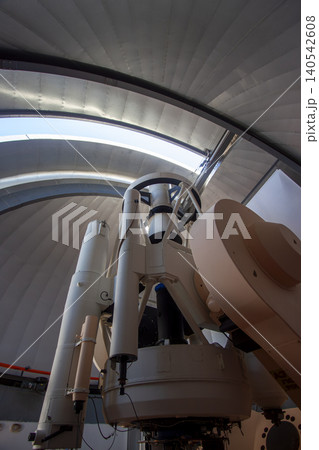 Astronomical Telescope Inside Observatory Dome.  140542608