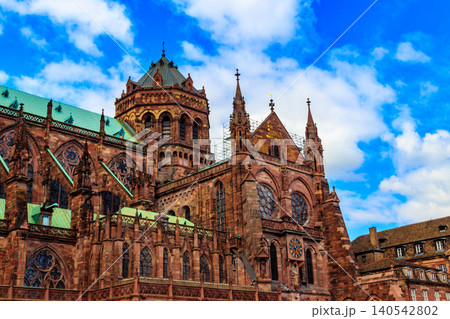 Strasbourg Cathedral or the Cathedral of Our Lady of Strasbourg in Strasbourg, France Strasbourg Cathedral or the Cathedral of Our Lady of Strasbourg in Strasbourg, France 140542802