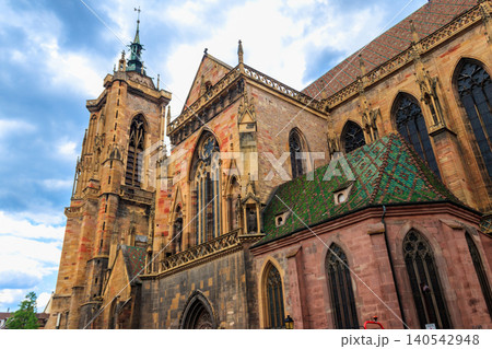 St. Martin's collegiate church in Colmar, Alsace, France St. Martin's collegiate church in Colmar, Alsace, France 140542948