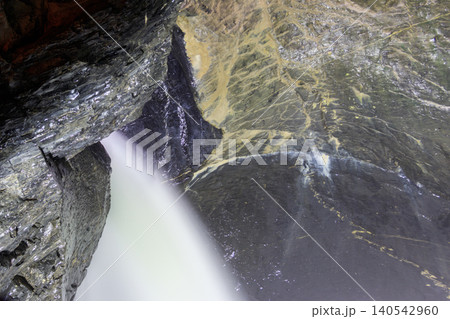 Trummelbach Falls are a series of ten glacier-fed waterfalls inside the mountain in Lauterbrunnen, Switzerland Trummelbach Falls are a series of ten glacier-fed waterfalls inside the mountain in Lauterbrunnen, Switzerland 140542960